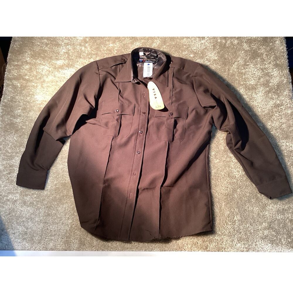 Perfect perfection new traditions long sleeve women’s brown shirt size 44 reg